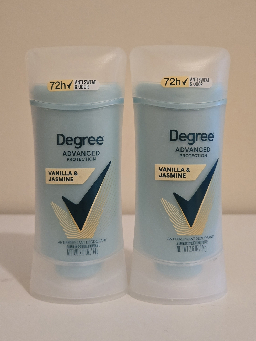 Degree Advanced Protection Vanilla & Jasmine Antiperspirant Deodorant 2ct
